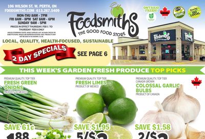 Foodsmiths Flyer February 1 to 8