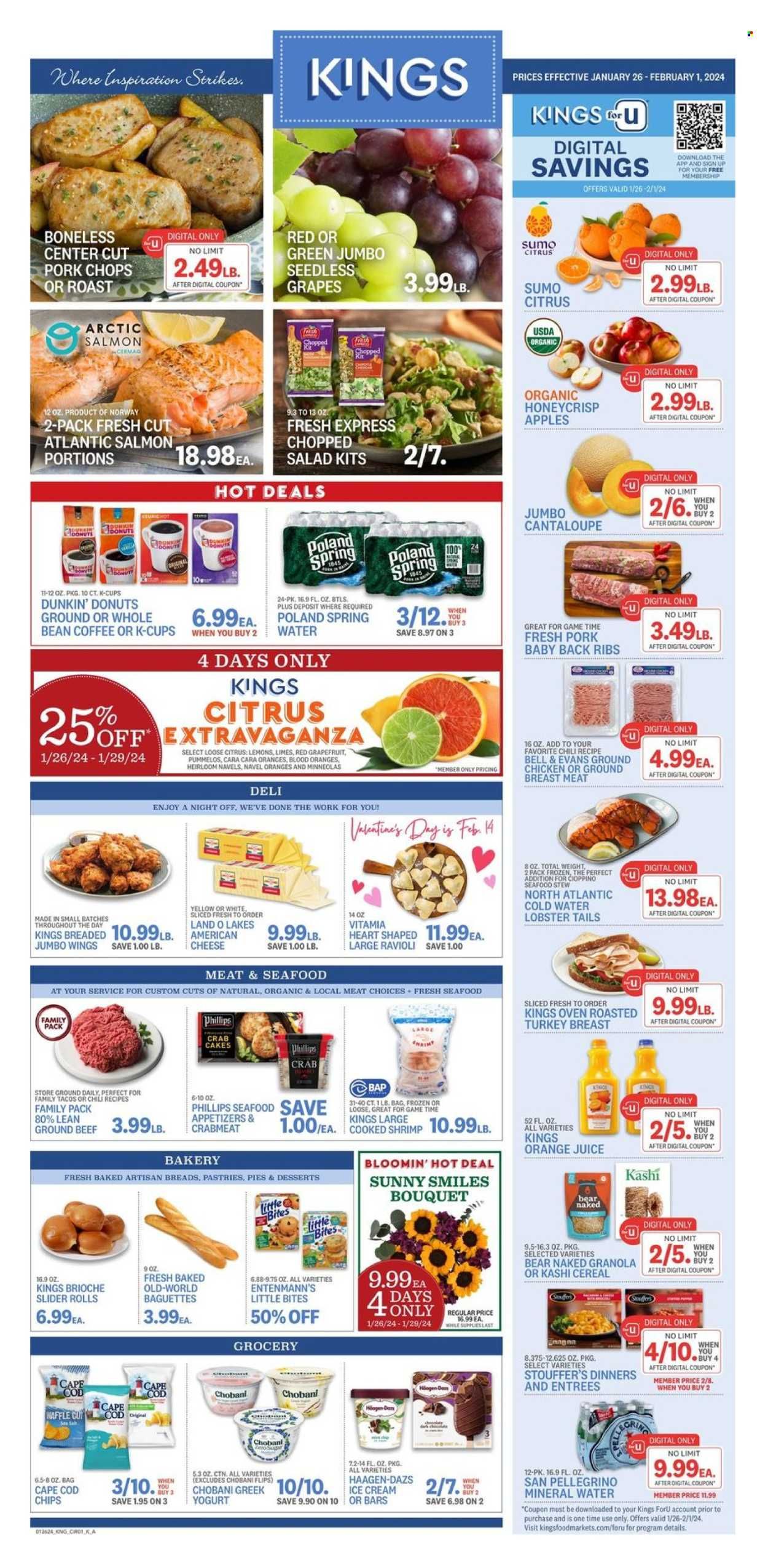 Kings Food Markets (CT, NJ, NY) Weekly Ad Flyer Specials January 26 to February 1, 2024