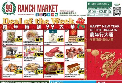99 Ranch Market (10, 19, 40, CA, MD, NJ, OR, TX, WA) Weekly Ad Flyer Specials January 26 to February 1, 2024