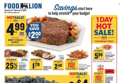 Food Lion Weekly Ad Flyer Specials January 31 to February 8, 2024