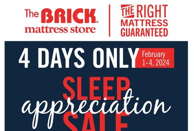 The Brick Mattress Store Flyer February 1 to 15