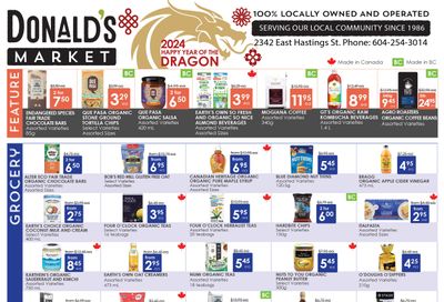 Donald's Market Flyer February 1 to 14