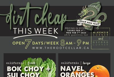 The Root Cellar Flyer February 1 to 7
