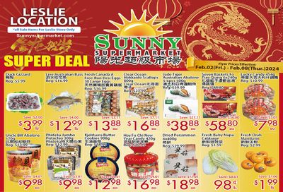 Sunny Supermarket (Leslie) Flyer February 2 to 8