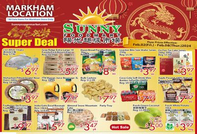 Sunny Foodmart (Markham) Flyer February 2 to 8