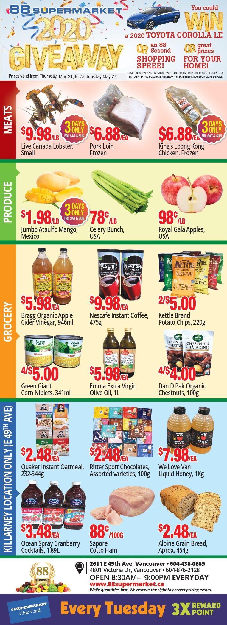88 Supermarket Flyer May 21 to 27
