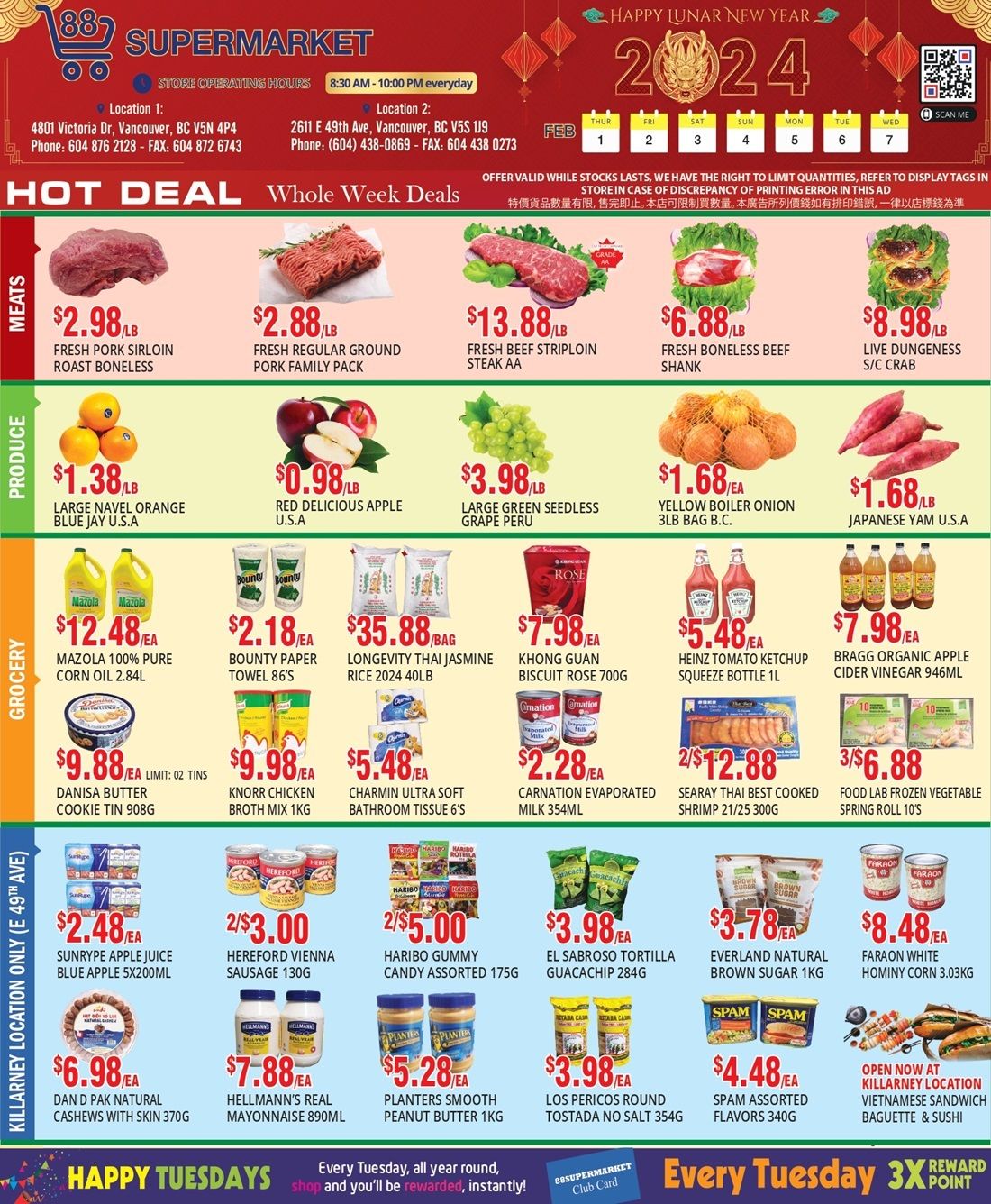 88 Supermarket Flyer February 1 to 7