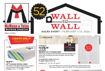 McMunn & Yates Building Supplies Flyer February 1 to 14