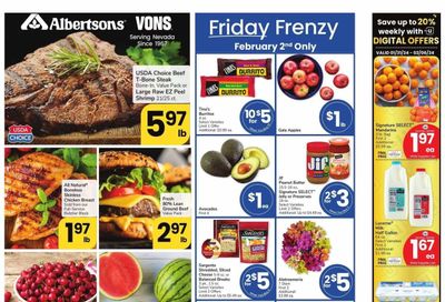 Vons (NV) Weekly Ad Flyer Specials January 31 to February 6, 2024