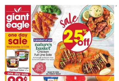 Giant Eagle (WV) Weekly Ad Flyer Specials February 1 to February 7, 2024