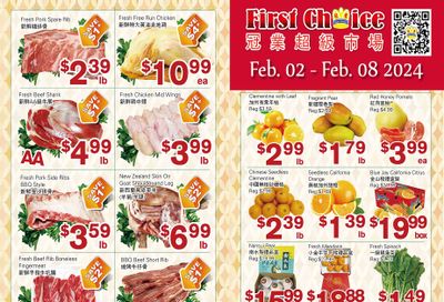 First Choice Supermarket Flyer February 2 to 8