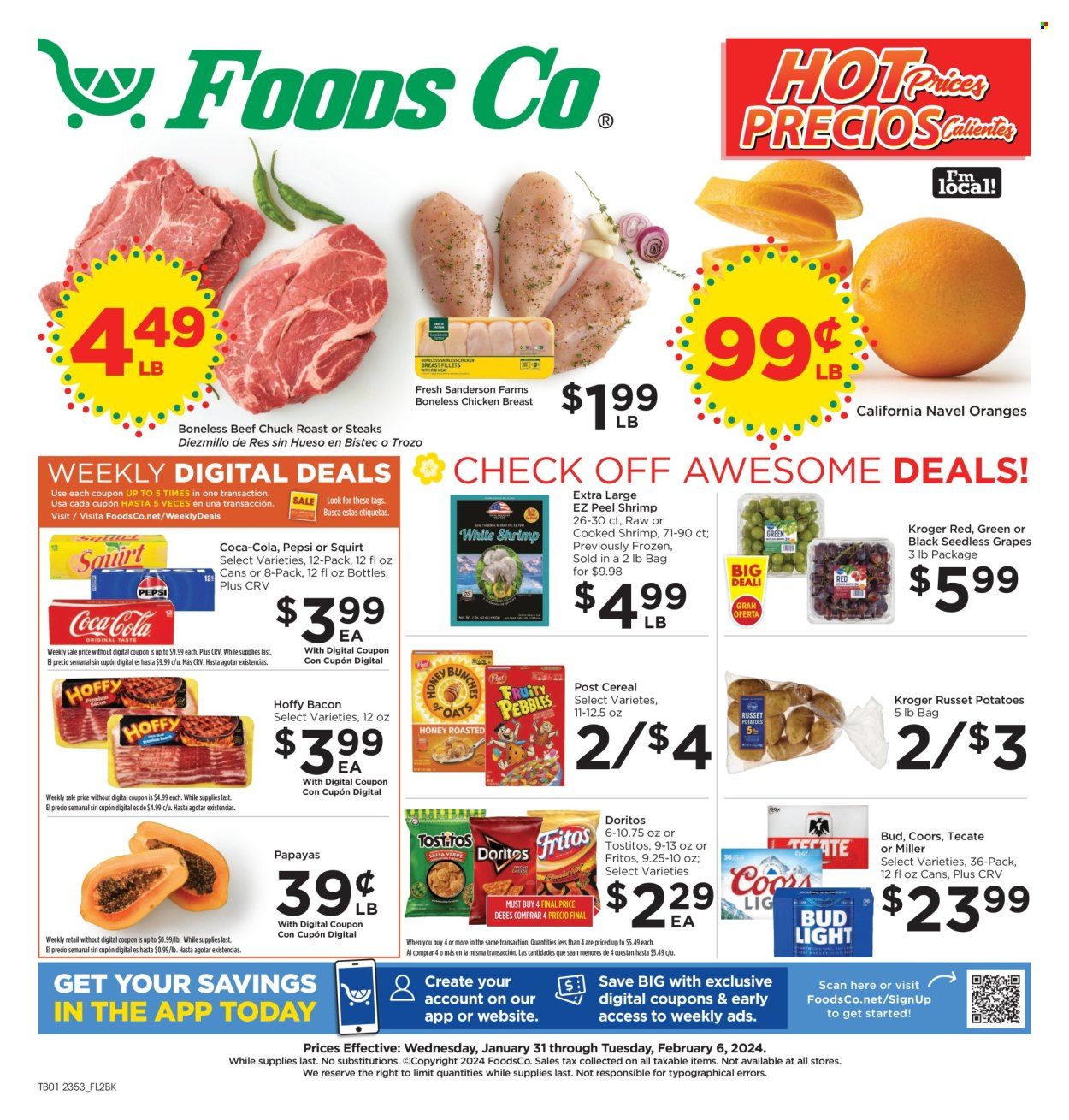 Foods Co (CA, OH, VA) Weekly Ad Flyer Specials January 31 to February 6, 2024