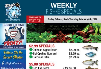 Big Al's (Scarborough) Weekly Specials February 2 to 8