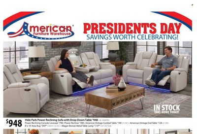 American Furniture Warehouse (AZ, CO, TX) Weekly Ad Flyer Specials February 4 to February 25, 2024