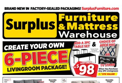 Surplus Furniture & Mattress Warehouse (Dartmouth, Charlottetown, Moncton, Saint John, Fredericton) Flyer February 5 to 25