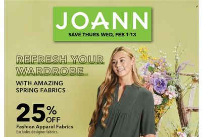 JOANN Weekly Ad Flyer Specials February 1 to February 13, 2024