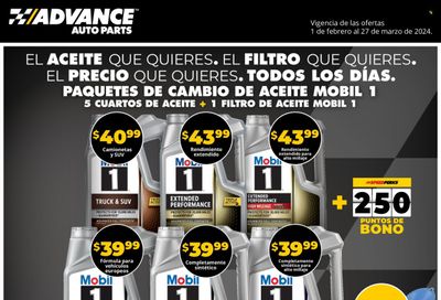 Advance Auto Parts Weekly Ad Flyer Specials February 1 to March 27, 2024