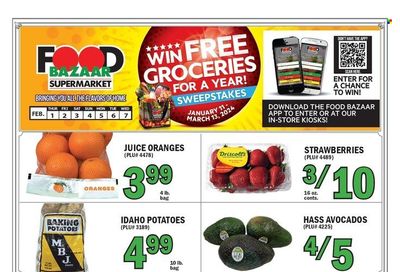 Food Bazaar (CT, NJ, NY) Weekly Ad Flyer Specials February 1 to February 7, 2024