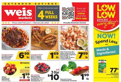 Weis (MD, NY, PA) Weekly Ad Flyer Specials February 1 to February 28, 2024