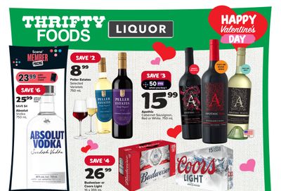 Thrifty Foods Liquor Flyer February 8 to 14