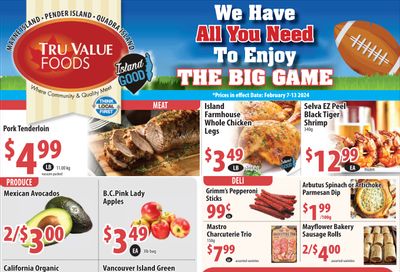 Tru Value Foods Flyer February 7 to 13