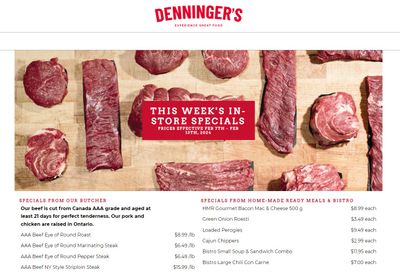 Denninger's Weekly Specials February 7 to 13