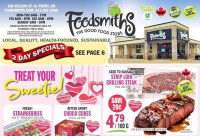 Foodsmiths Flyer February 8 to 15