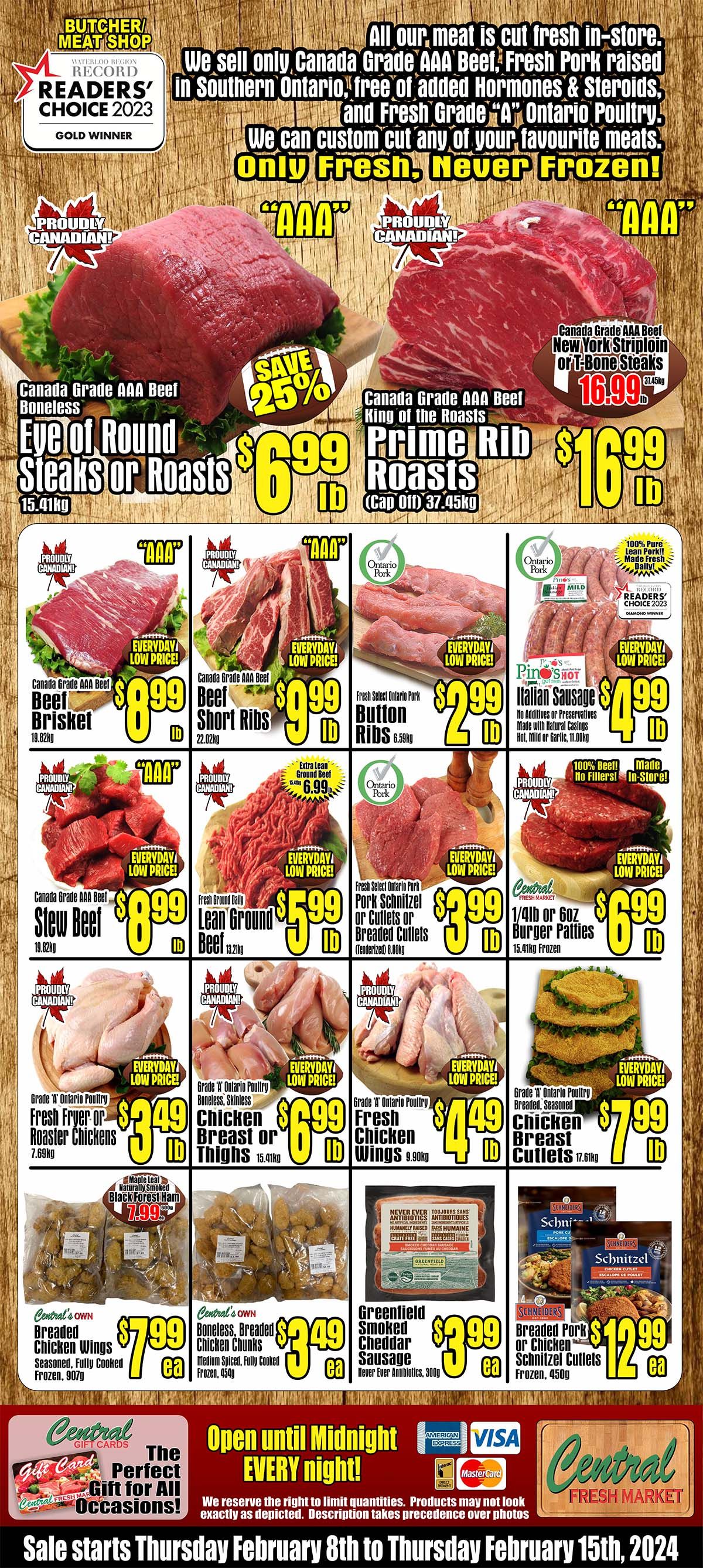 Central Fresh Market Flyer February 8 to 15
