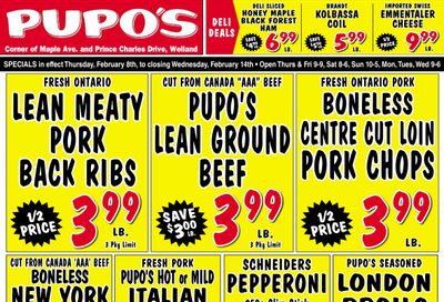 Pupo's Food Market Flyer February 8 to 14