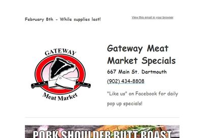 Gateway Meat Market Flyer February 8 to 14