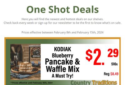 Country Traditions One-Shot Deals Flyer February 8 to 15