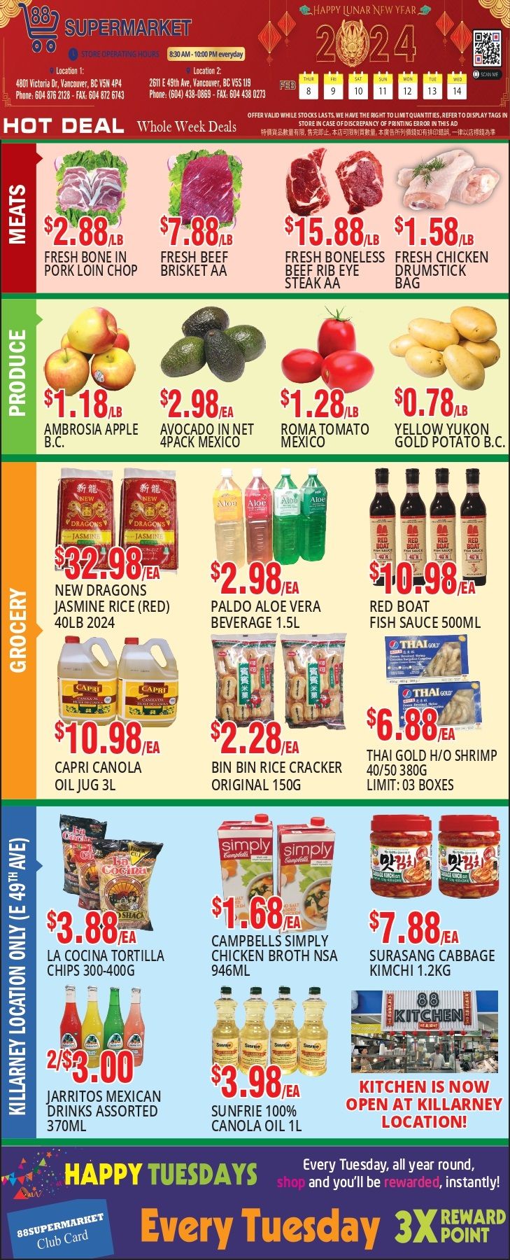 88 Supermarket Flyer February 8 to 14