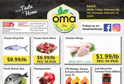 Oma Fresh Foods Flyer February 9 to 15