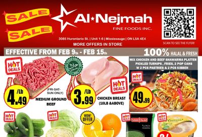 Alnejmah Fine Foods Inc. Flyer February 9 to 15