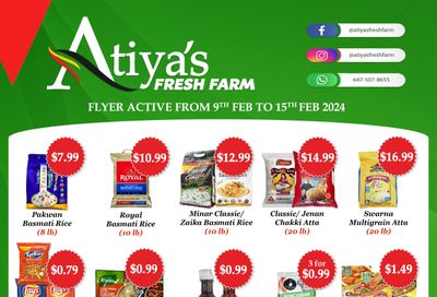 Atiya's Fresh Farm Flyer February 9 to 15