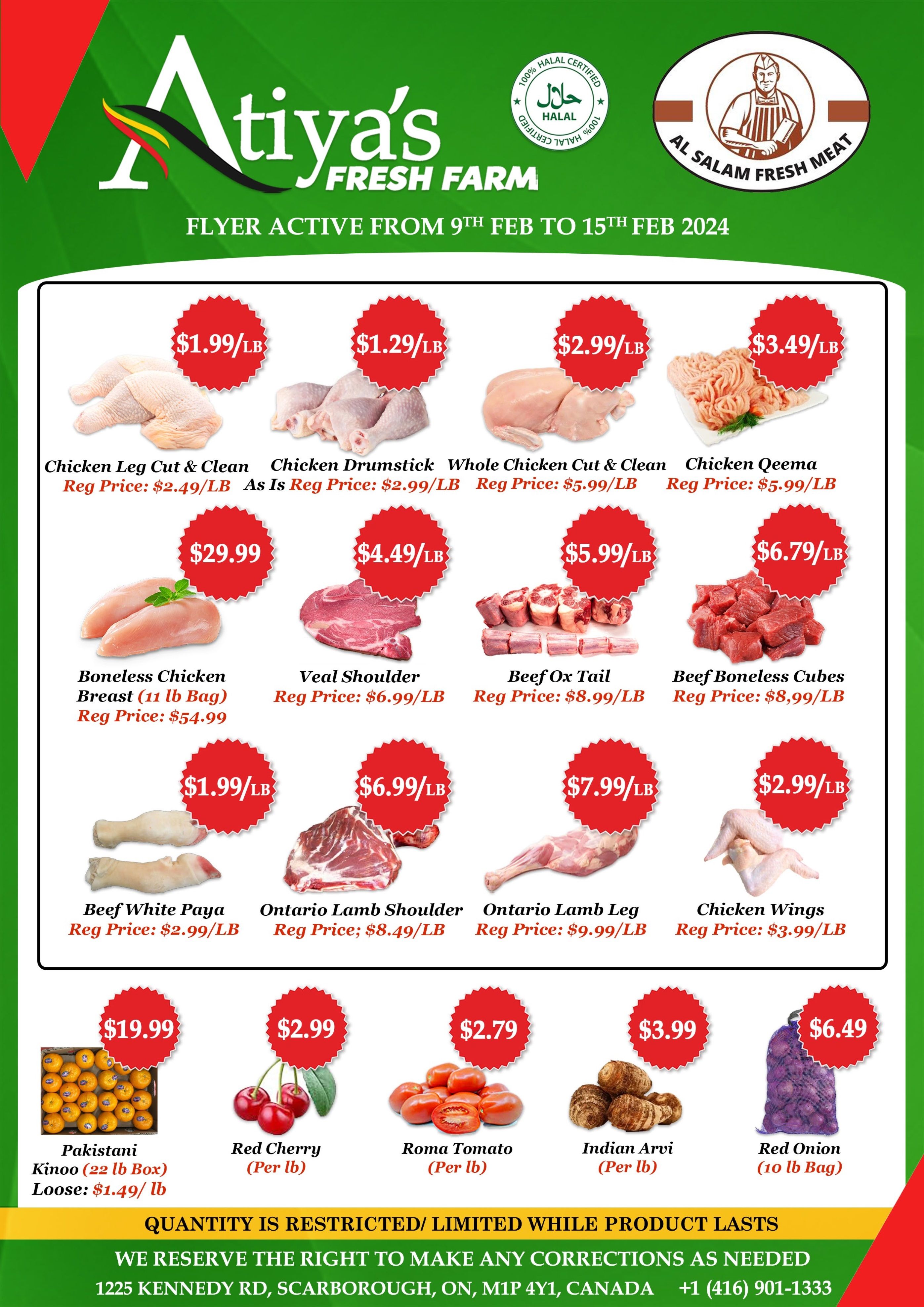 Atiya's Fresh Farm Flyer February 9 to 15
