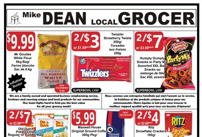 Mike Dean Local Grocer Flyer February 9 to 15