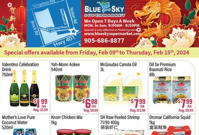 Blue Sky Supermarket (Pickering) Flyer February 9 to 15