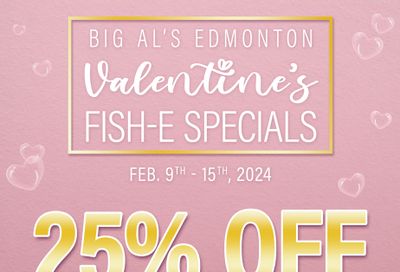 Big Al's (Edmonton) Weekly Specials February 9 to 15