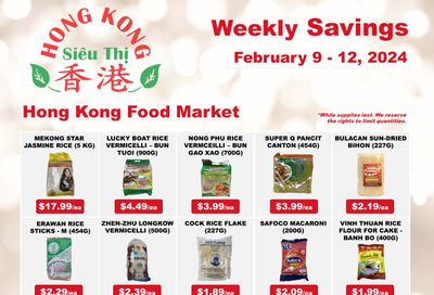 Hong Kong Food Market Flyer February 9 to 12