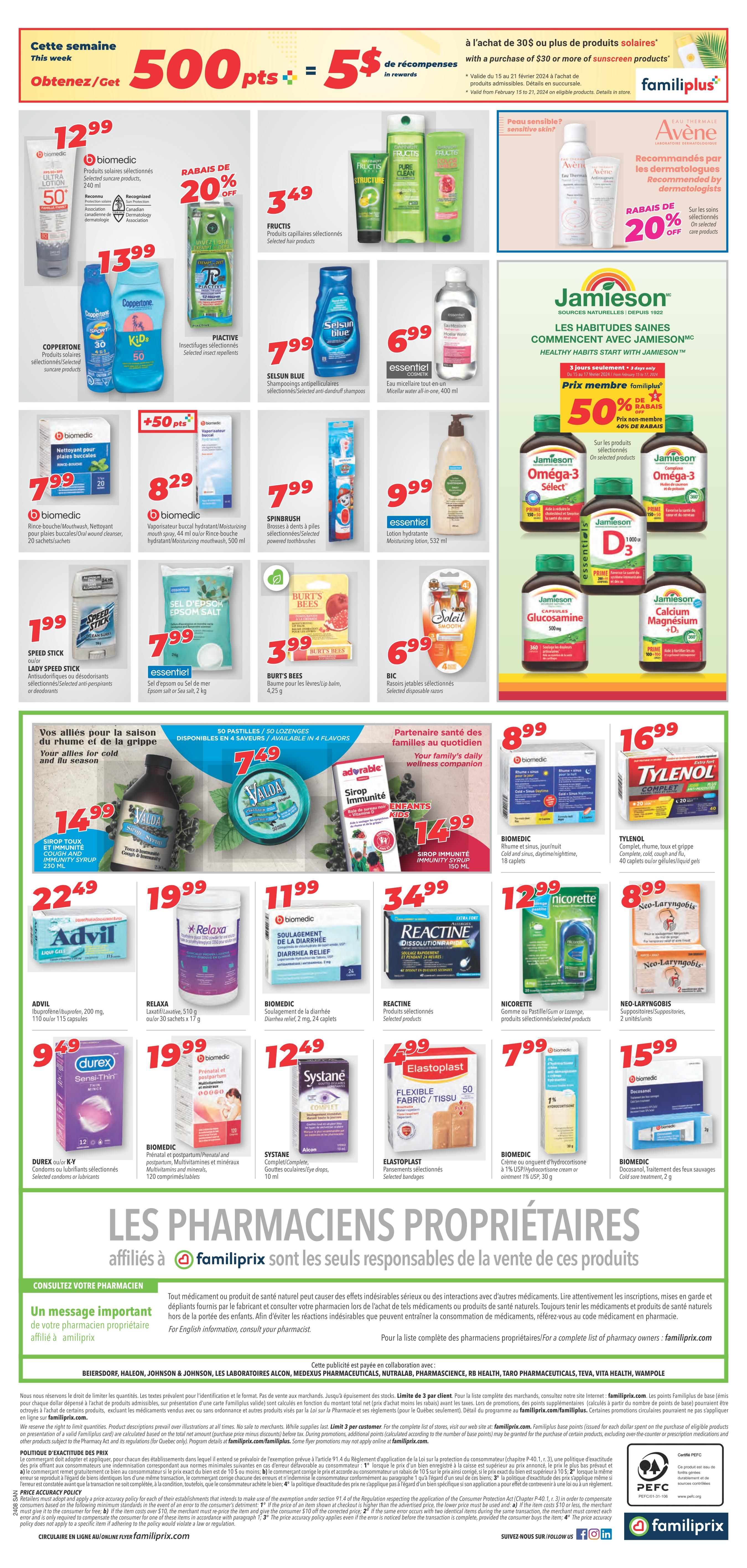 Familiprix Sante Flyer February 15 to 21