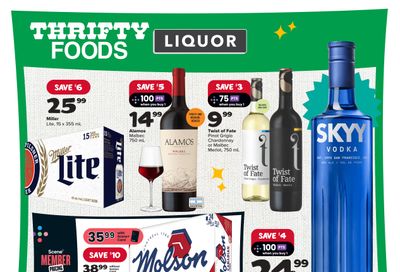 Thrifty Foods Liquor Flyer February 15 to 21