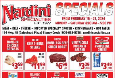 Nardini Specialties Flyer February 15 to 21