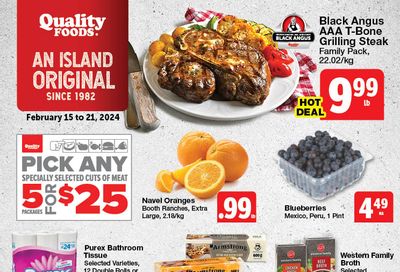 Quality Foods Flyer February 15 to 21