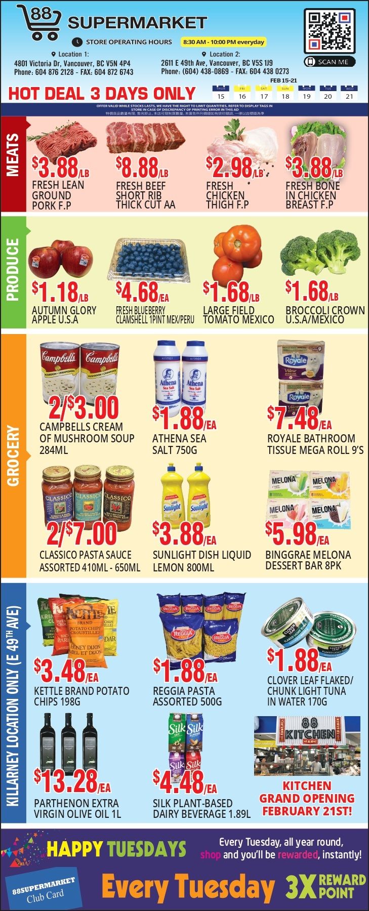 88 Supermarket Flyer February 15 to 21