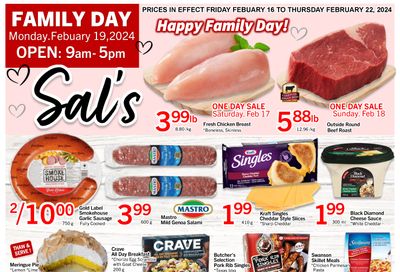 Sal's Grocery Flyer February 16 to 22