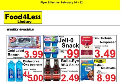 Food 4 Less (Lindsay) Flyer February 16 to 22