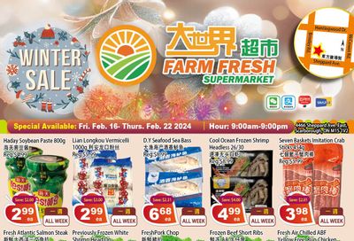 Farm Fresh Supermarket Flyer February 16 to 22