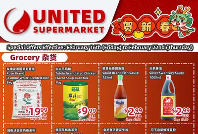 United Supermarket Flyer February 16 to 22