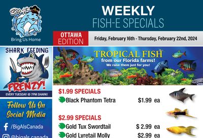 Big Al's (Ottawa East) Weekly Specials February 16 to 22